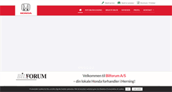 Desktop Screenshot of honda-herning.dk